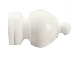 2" Wood Trends Sherwood Finial - 025 - White